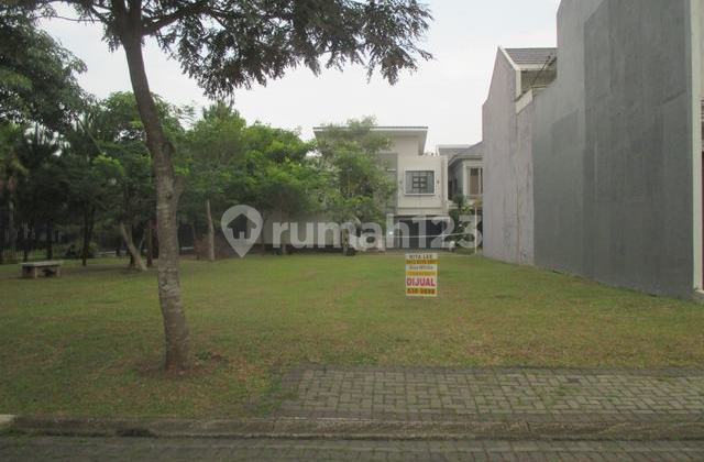 Tanah/ Kavling Hook di Greenwich Park - Luxmore BSD, Boulevard Dekat Gate, Siap Bangun