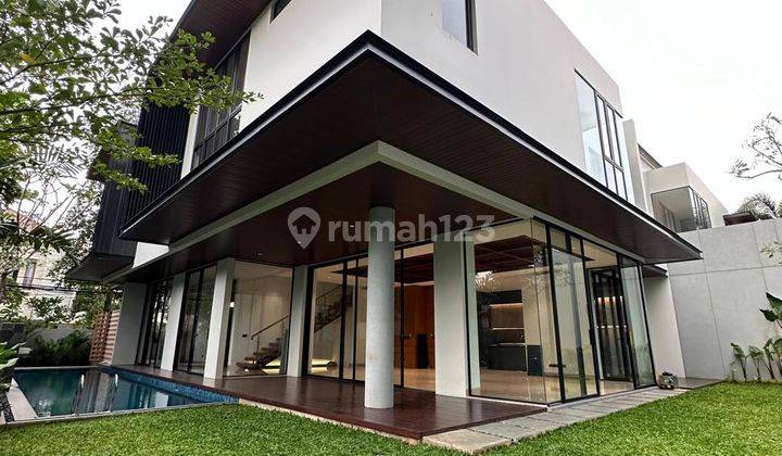 For Rent Modern Tropical House Lokasi Prime Area Kemang  1