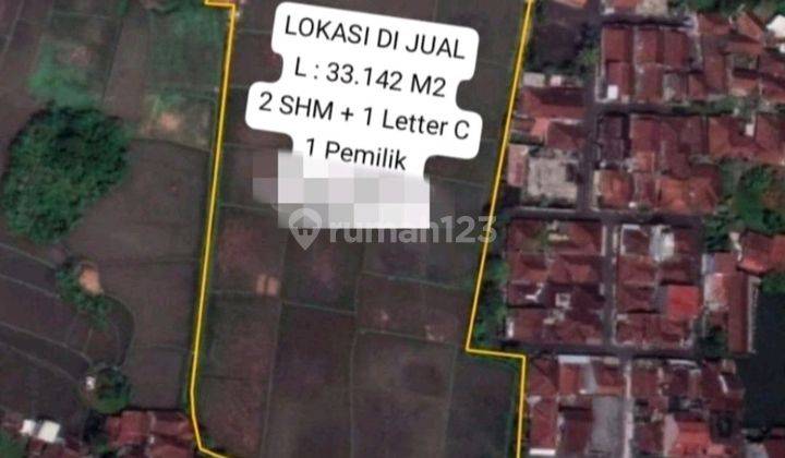 Tanah Industri 3.3 Hektar Di Tasikmalaya 1 Pemilik 1