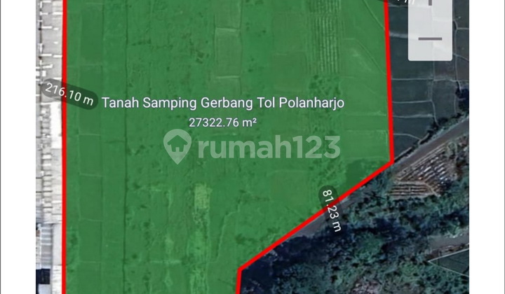 Tanah Industri 2.7Ha di Jalan Nasional dan Sangat Dekat Exit Tol di ******** Jawa Tengah