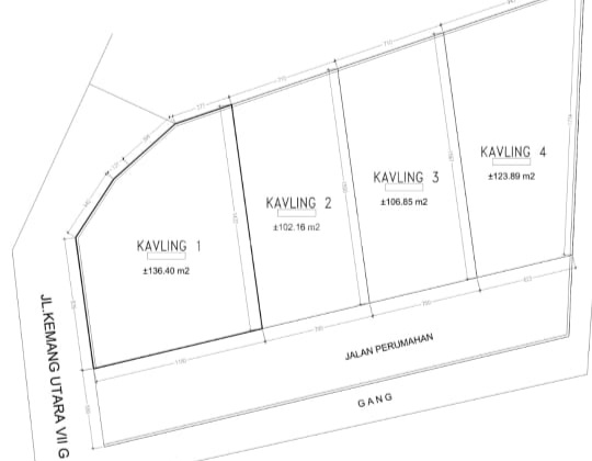 Rare Square Plot for Sale in T. Hs. Kemang Utara.