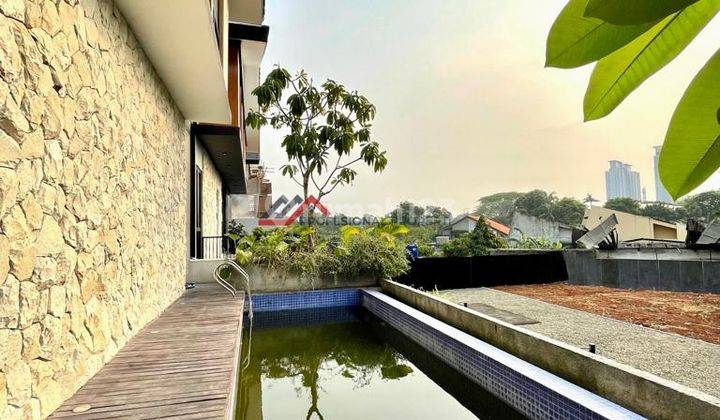 Rumah Modern Tropis Siap Huni Dalam Cluster Area Premium Kemang 2