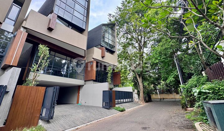 New House Equipped with Private Lift Strategic Location in Kemang