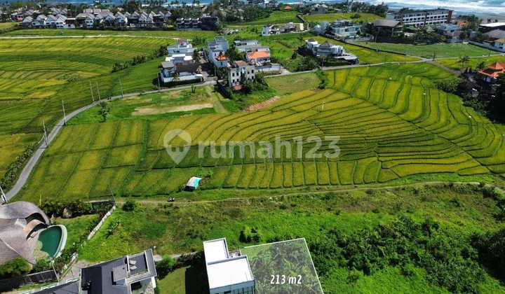 Pemandangan Sawah Dan Laut Yang Sangat Indah Di Pantai Cemagi
