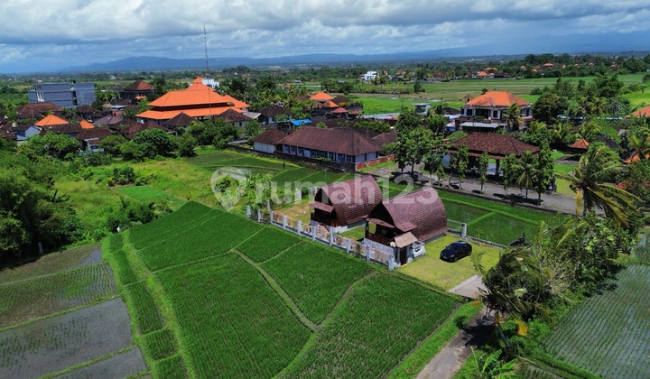 Beautiful Joglo House with Extensive Land, Sea, Rice Field, and Mountain Views