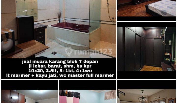 Rumah bagus sudahrenovasi lantai marmer. Lantai ataa parket 1