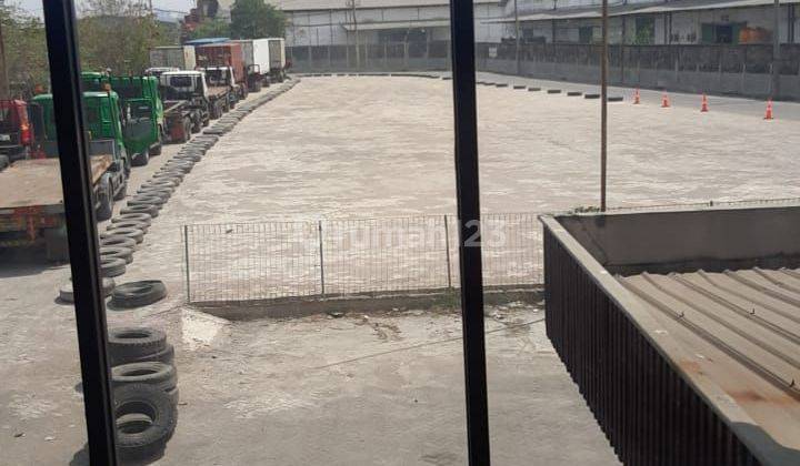 Disewakan tanah industri full paving di Margomulyo greges Surabaya Jawa timur 1