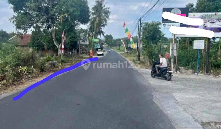 Tanah Nempel Jalan Raya Bangunjiwo Bantul 4106m SHM di Diy Yogya 1