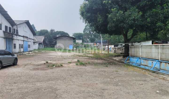 Gudang Hoek HGB Pinggir Jalan Raya di Pasir Jaya, Tangerang