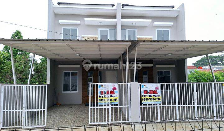 Rumah 130m 1,15M dkt Tol Jati warna halaman blkng Luas Etty 1