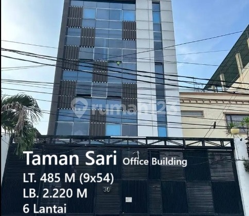 Gedung 6 Lantai Perkantoran Strategis dkt Gajah Mada Taman Sari Jakarta Bar