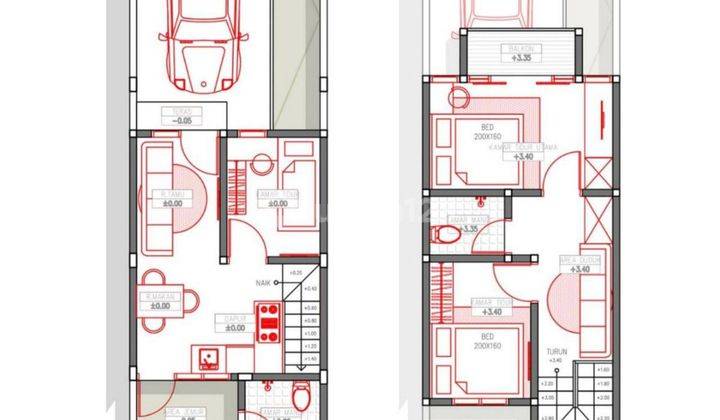 Dijual Rumah 2 Lt Strategis Free Pajak Harga 400 Jtan di Penatih 2