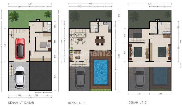 Dijual Villa Mewah Bonus AC&WH Strategis 2 M-an @Goa Gong, Badung 2