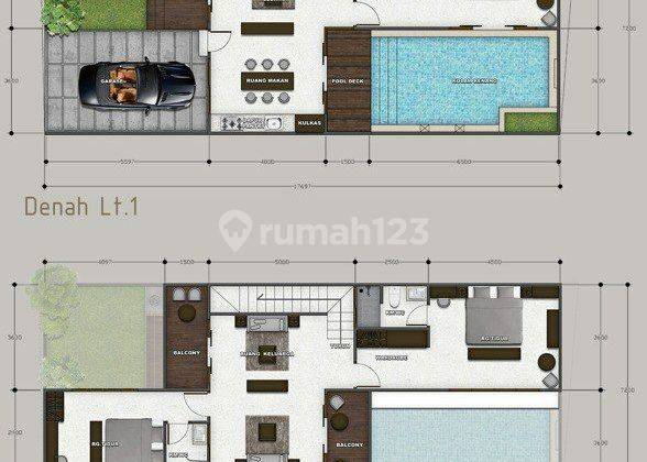 Villa Modern minimalis mulai 2 M-an @Sanur, Dentim, dkt Renon 2