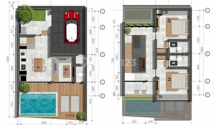 Dijual Villa Pool Include AC+WH Murah 2 M-an di Goa Gong, Ungasan 2