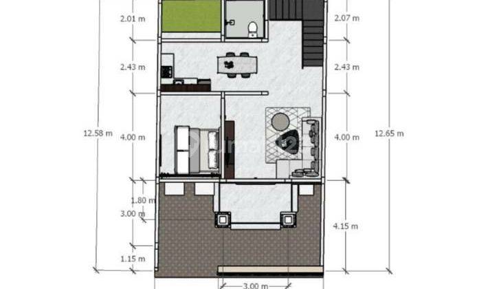 Dijual Rumah Minimalis Murah Strategis Hrg 1 M-an @Buduk, Badung 2