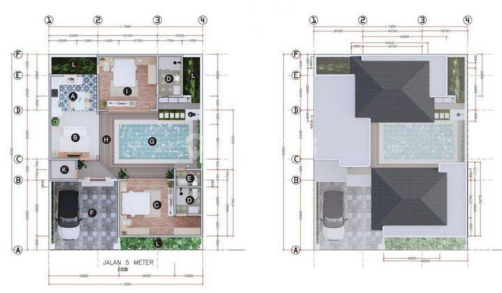 Dijual Villa Mewah Include Pajak, Pool Hrg Mulai 1M-an di Ungasan 2