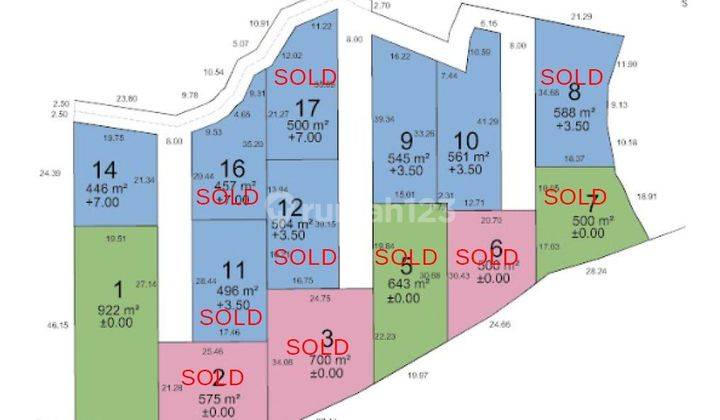 Lots of land for sale Los Tebing Hrg 300 million/are @Sakti, Nusa Penida 2