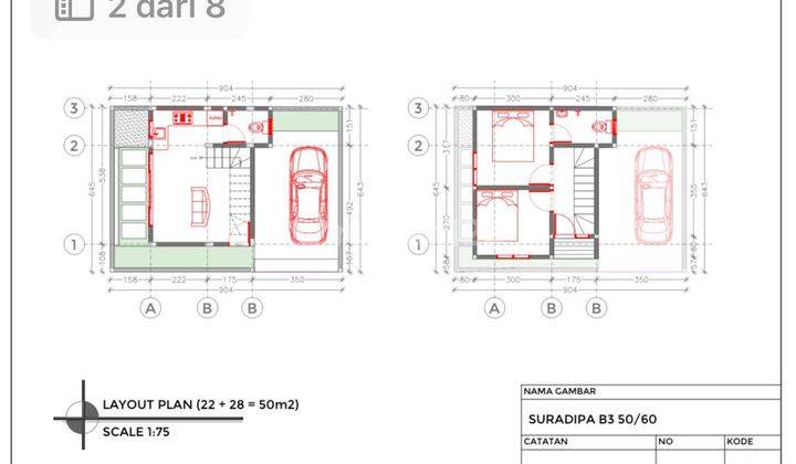 Rumah Minimalis Sedang Dibangun, Ekonomis Di Suradipa, Peguyangan