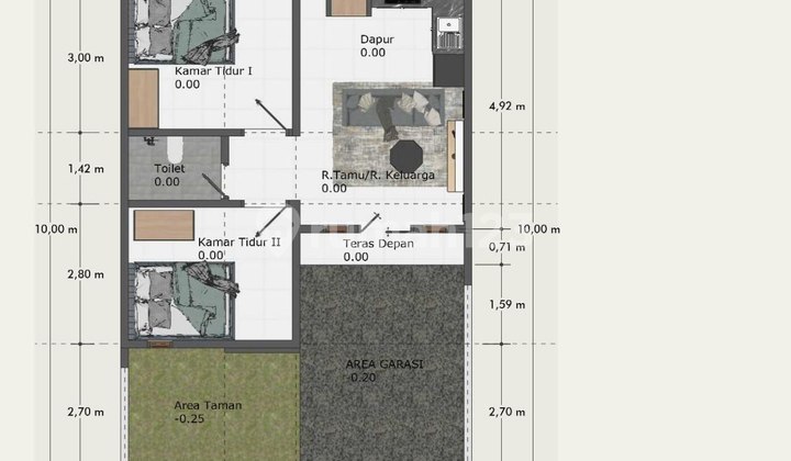 Rumah Minimalis 700 Jtan @jimbaran Dkt Udayana Badung Sisa 1 Unit