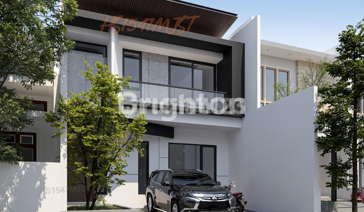 Manyar House, single-gate system, new minimalist modern design, high-quality materials. Manyar House, single-gate system, new minimalist modern design, high-quality materials.