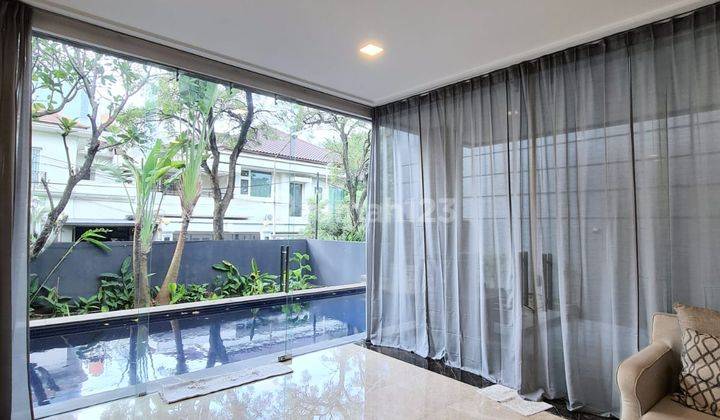 Rumah mewah Hoek Permata Hijau Furnished strategis dkt Senayan 2