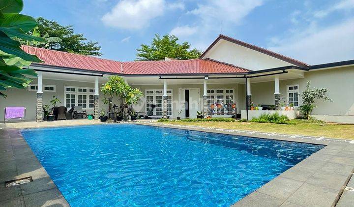 RUMAH KONSEP RESORT DGN PRIVATE POOL TAMAN LUAS KEMANG AMPERA  1