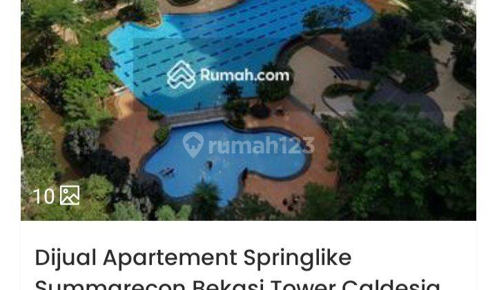 Dijual Apartemen Springlike Summarecon Bekasi Tower Caldesia. 1