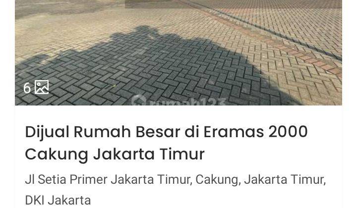 Dijual Rumah Besar di Eramas 2000 Cakung Jakarta Timur. 2