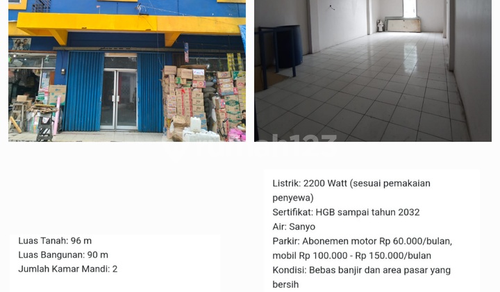 Disewakan Ruko di Pasar Jaya Pondok Bambu Jakarta Timur Disewakan Ruko di Pasar Jaya Pondok Bambu Jakarta Timur