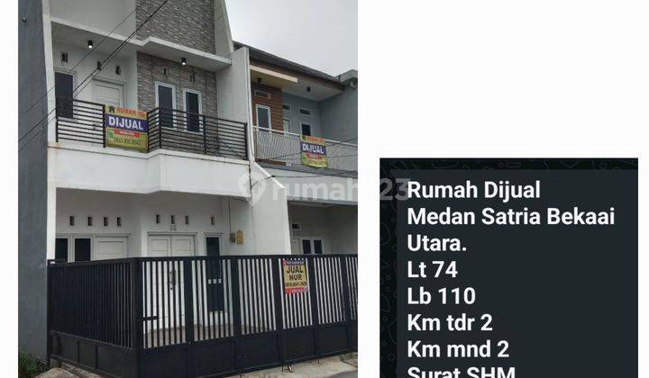 Dijual Rumah Dua Lantai di Kavling Pgri Bekasi Utara 1