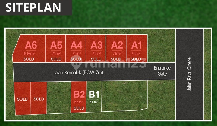 For Sale House in OZ Residence Cinere Cluster 2