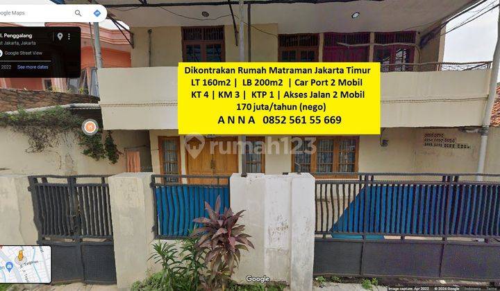 Dikontrakan Rumah Kamar Banyak Super Strategis Ramah Kantong Matraman Jakarta Timur  1