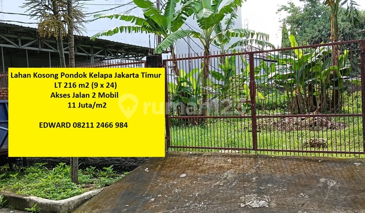 Harga Murah!!! Lokasi Nyaman Elit Strategis No Banjir. Pondok Kelapa Jakarta Timur Harga Murah!!! Lokasi Nyaman Elit Strategis No Banjir. Pondok Kelapa Jakarta Timur