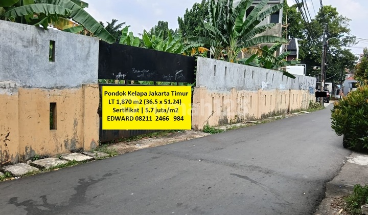 Harga Super Murah Jarang Ada Strategis Pondok Kelapa Jakarta Timur Harga Super Murah Jarang Ada Strategis Pondok Kelapa Jakarta Timur