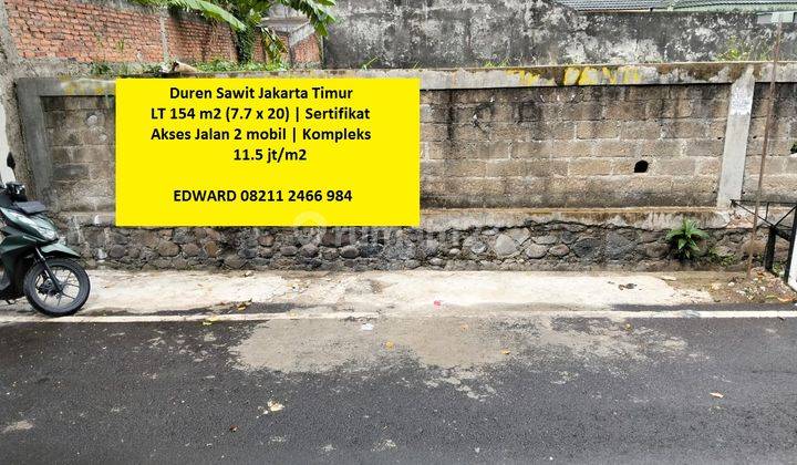 Kav Tanah Lokasi Prestise Harga Merakyat Strategis Duren Sawit Jakarta Timur 1