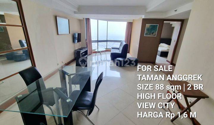 Dijual Apartemen Taman Anggrek 2 Bedroom Siap Huni High Floor  1