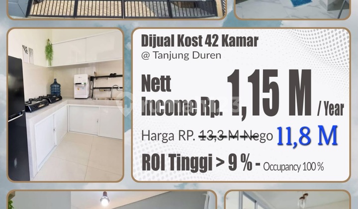 Selling 42-Room Boarding House in Tanjung Duren with Very High ROI > 9%, Location Close to University 1