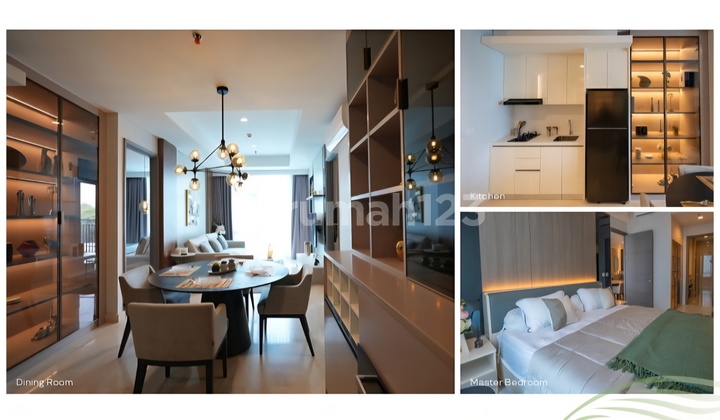 Jual Apartemen Aerium Residence 2/ 3 BR Semifurnished Brand New Harga Terbaik