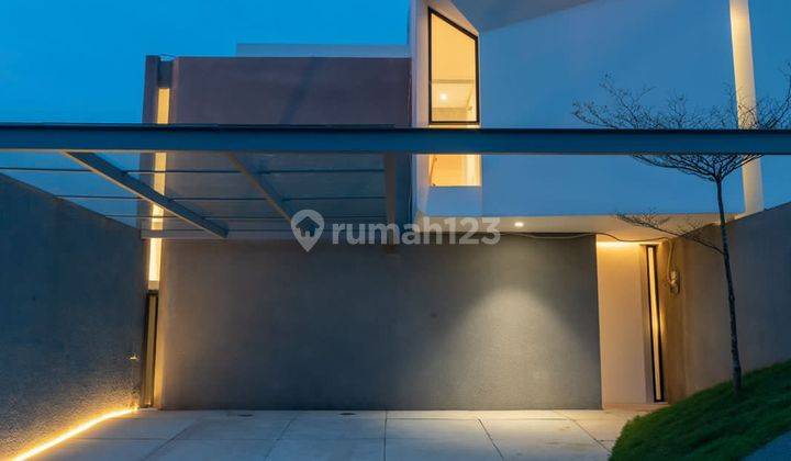 Rumah modern desain terbaik, bata merah, di kelapa dua depok 2
