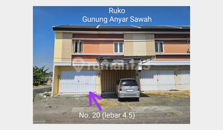 2 Unit Ruko di Jalan Raya Gunung Anyar Sawah, Ciamiik di Surabaya