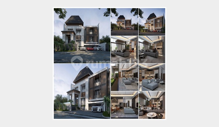 Rumah American Modern, Row Lebar, Strategis di Citraland, Sby