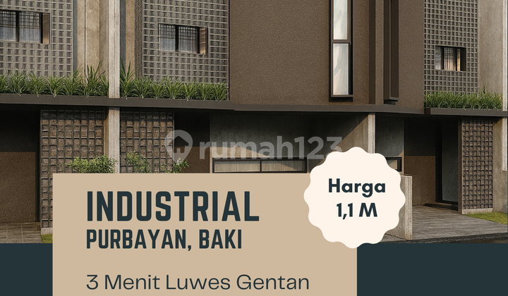 Gentan Solo, Rumah 2 Lantai 1M-an, 6 Menit Hotel Omaya