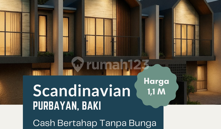 Rumah 2 Lt Desain Scandinavian Barat Luwes Gentan
