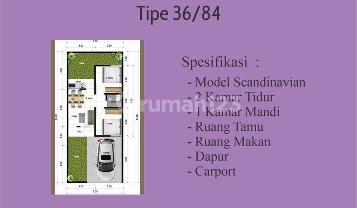 Rumah Modern Boyolali Scandinavian Style 2