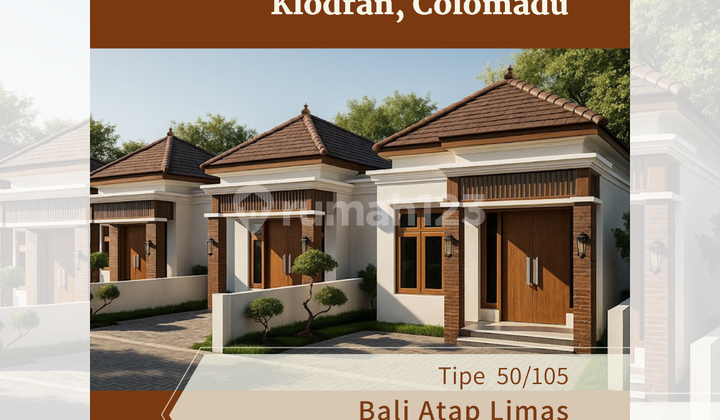 Rumah Tropis Bali Daerah Asri untuk Tinggal di Klodran Solo