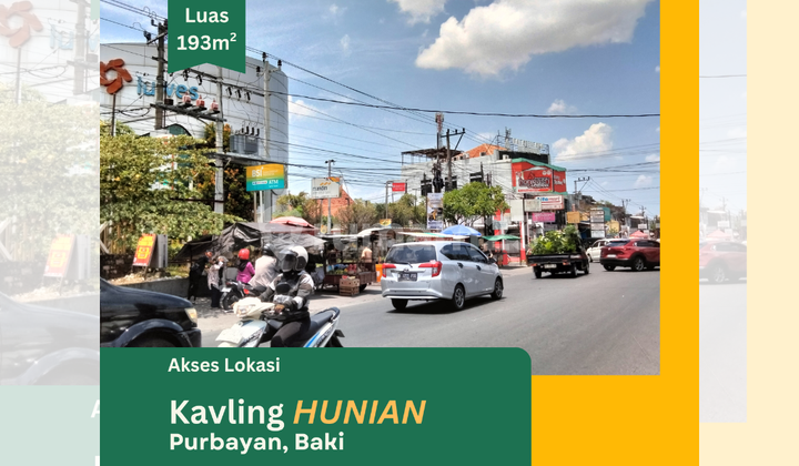 JUAL Kavling 200an Meter di Purbayan, 10 Menit Stasiun Purwosari