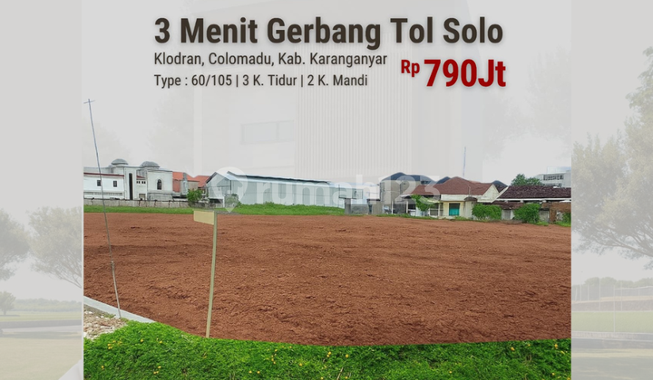BONUS EMAS Beli Rumah 2 Lt di Klodran Solo, Barat Tugu Boto 2