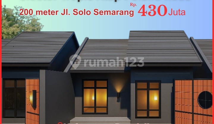 Rumah Modern Boyolali SHM, Selatan Jl Solo-Semarang