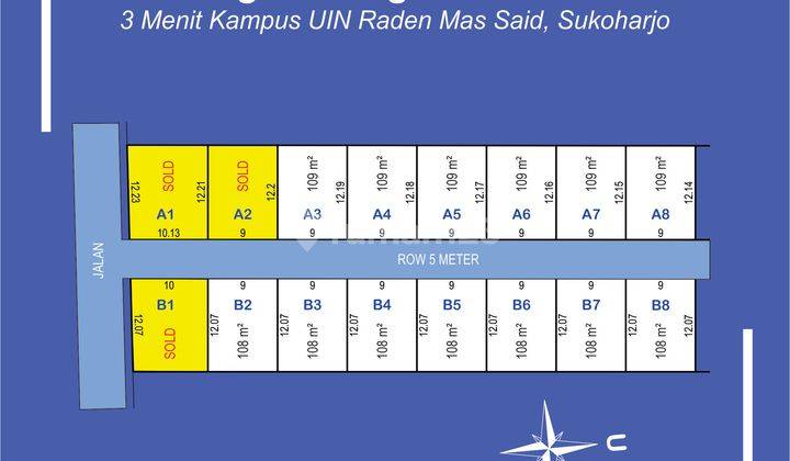 Tanah Kavling Selatan Transmart Solo 2